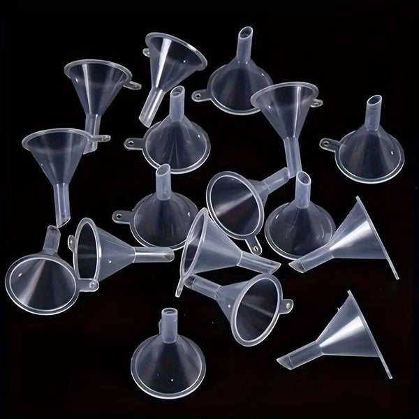 SAC DE 5 OU 10 MINI ENTONNOIRES EN PLASTIQUE POUR POTS DE SORS