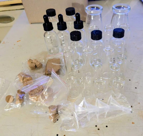 ENSEMBLE DE VARIETE DE BOUTEILLES POTION OU SORS