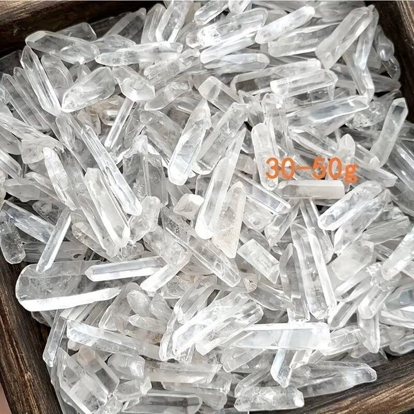 125 GAMMES DE POINTES DE QUARTZ CLAIR