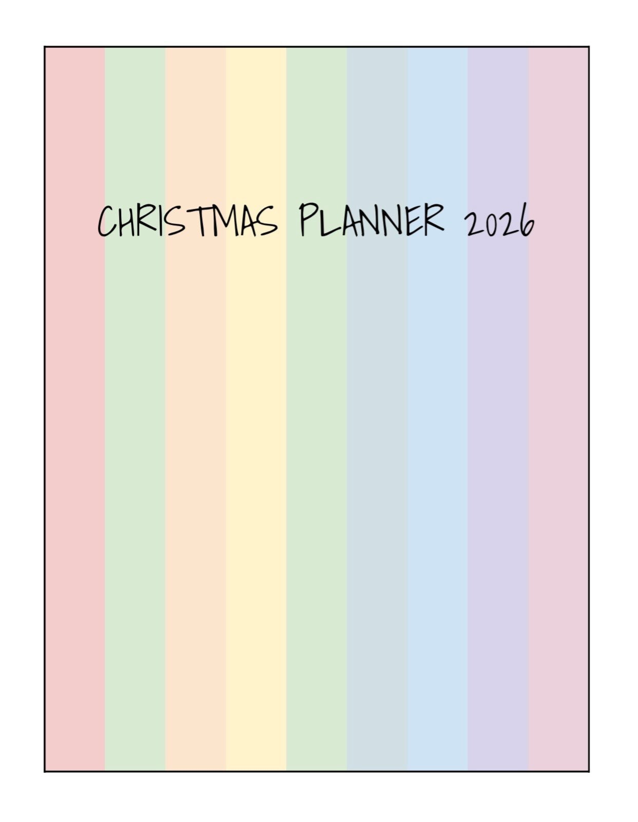2026 Christmas Planner