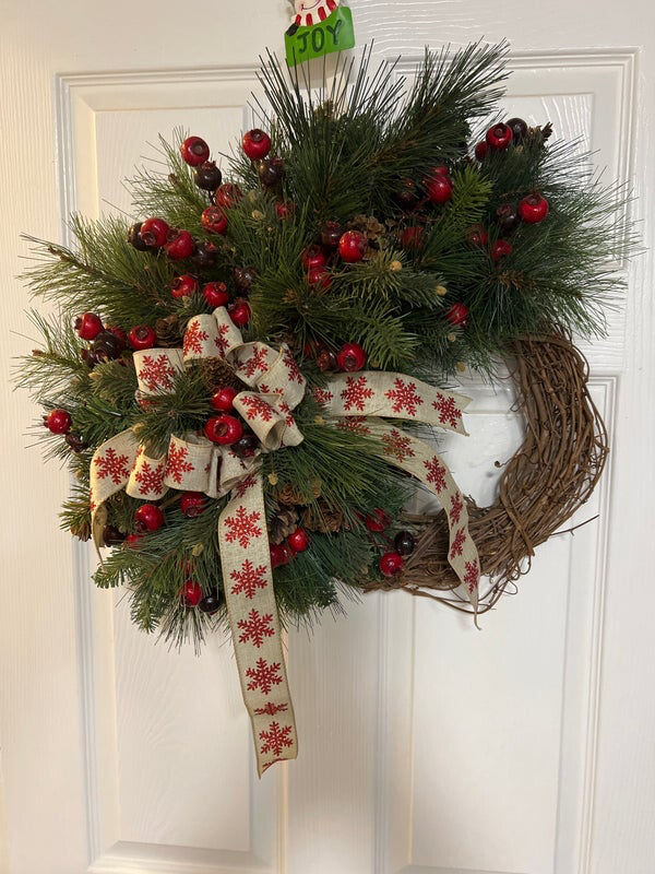 Oversized Winter Berry Wreath