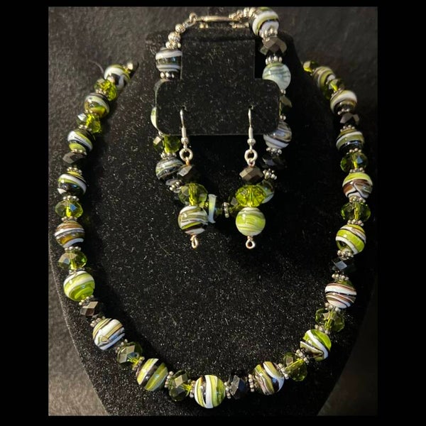 Emerald Ripple Jewelry Set