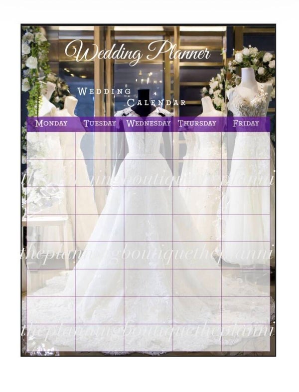 Wedding Calendar Sheert