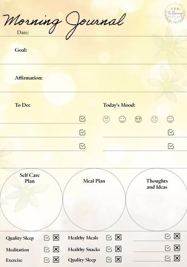 Morning Planner- Yellow