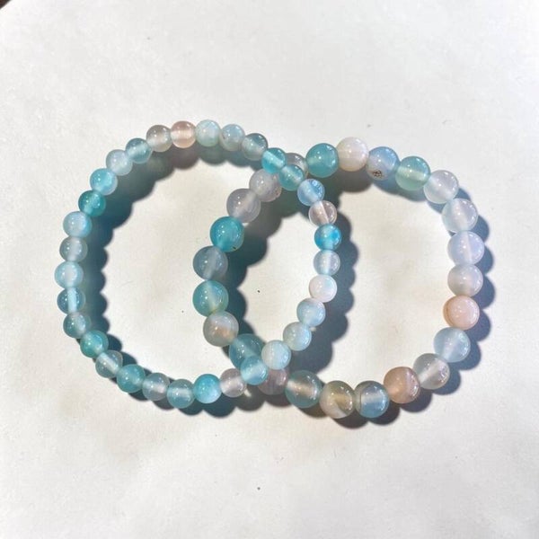 Bracelet Agate bleue