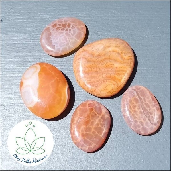 Agate de feu galet