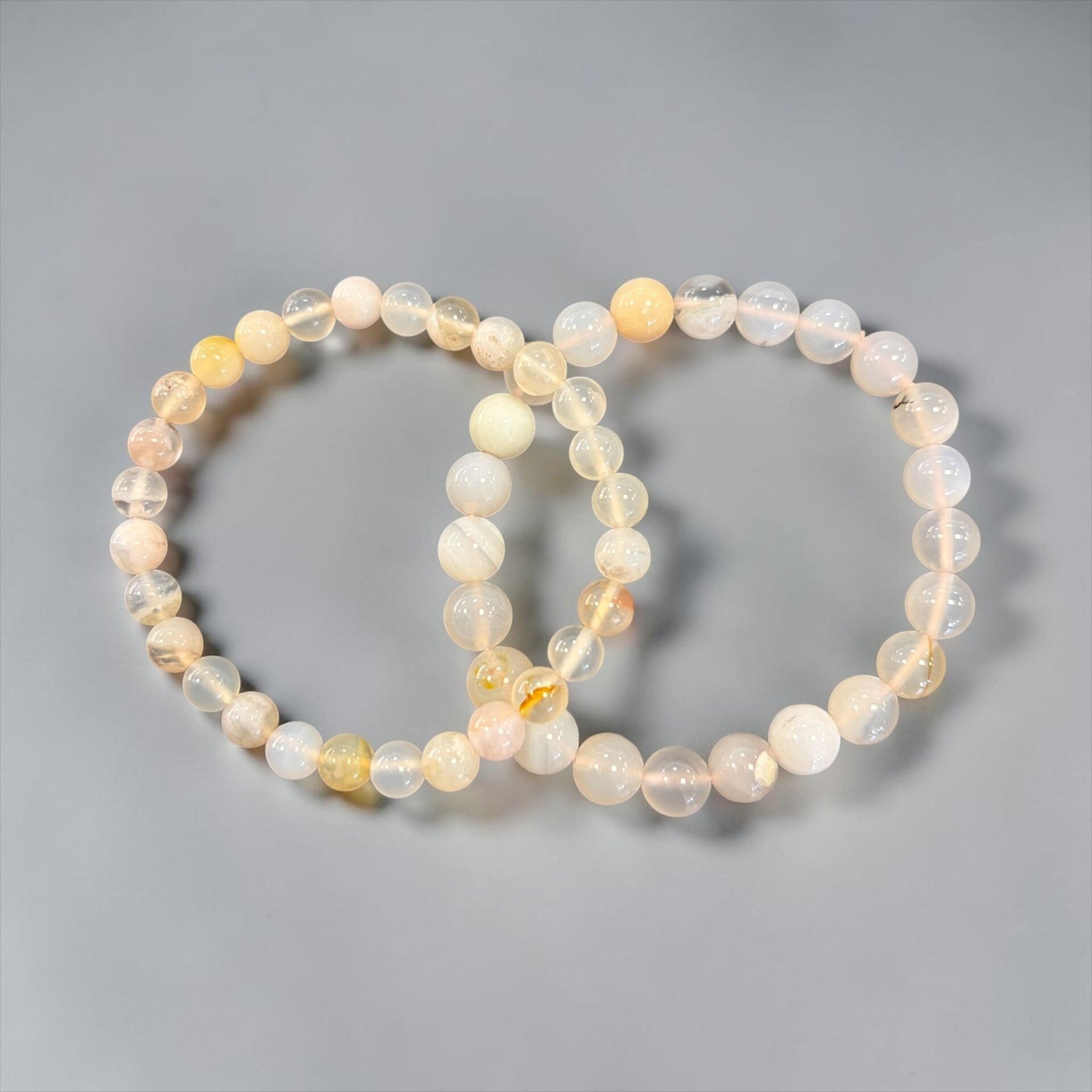 Bracelet Agate fleur de cerisier