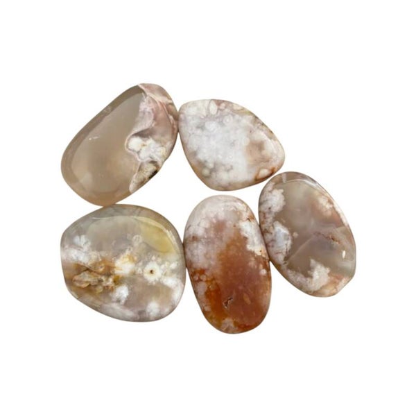 Agate fleur de cerisier galet