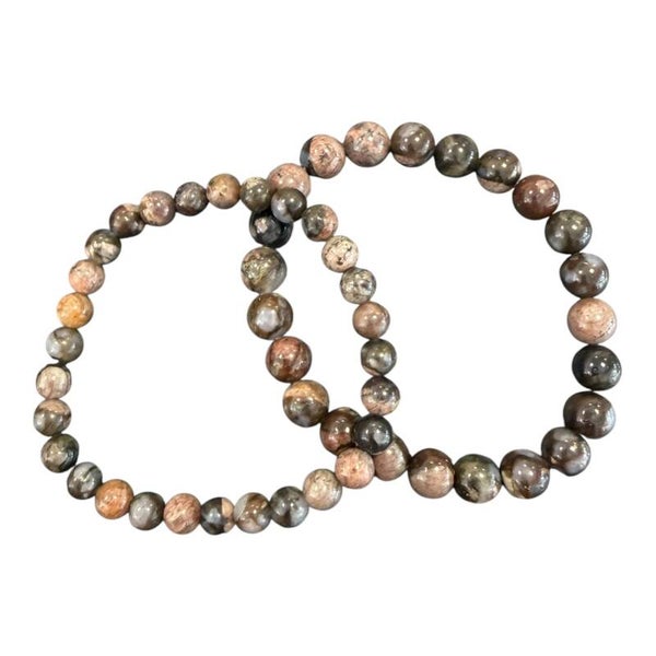 Bracelet Agate Turritelle - Agate fossile
