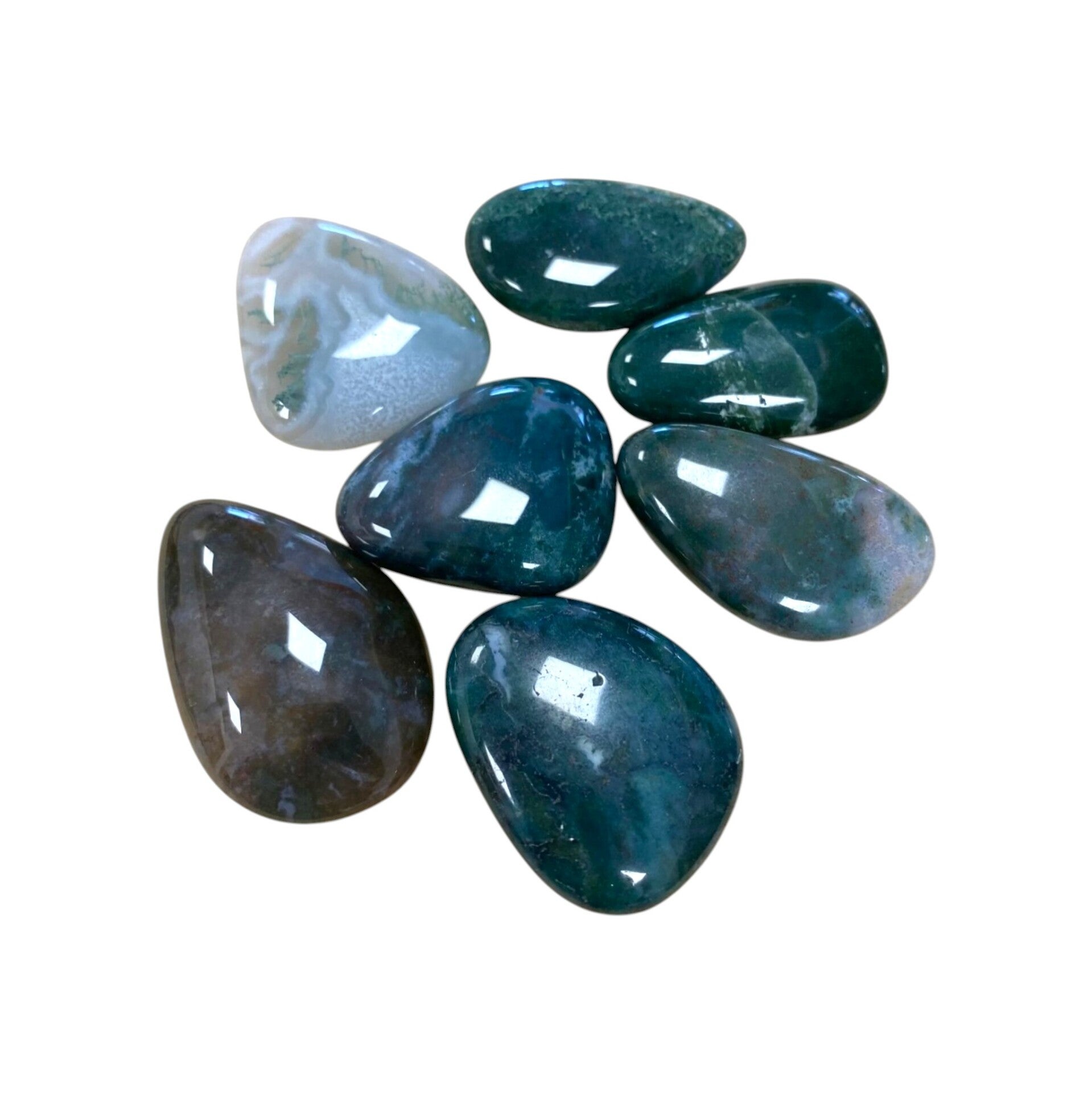 Agate mousse galet