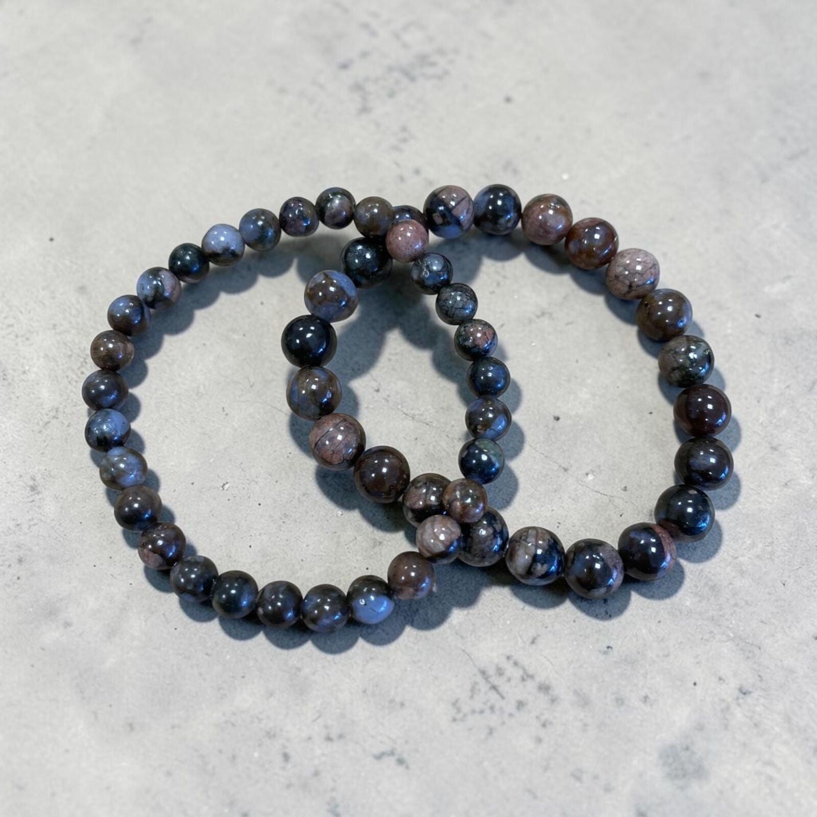 Bracelet Agate Turritelle - Agate fossile