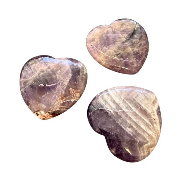 Améthyste coeur plat