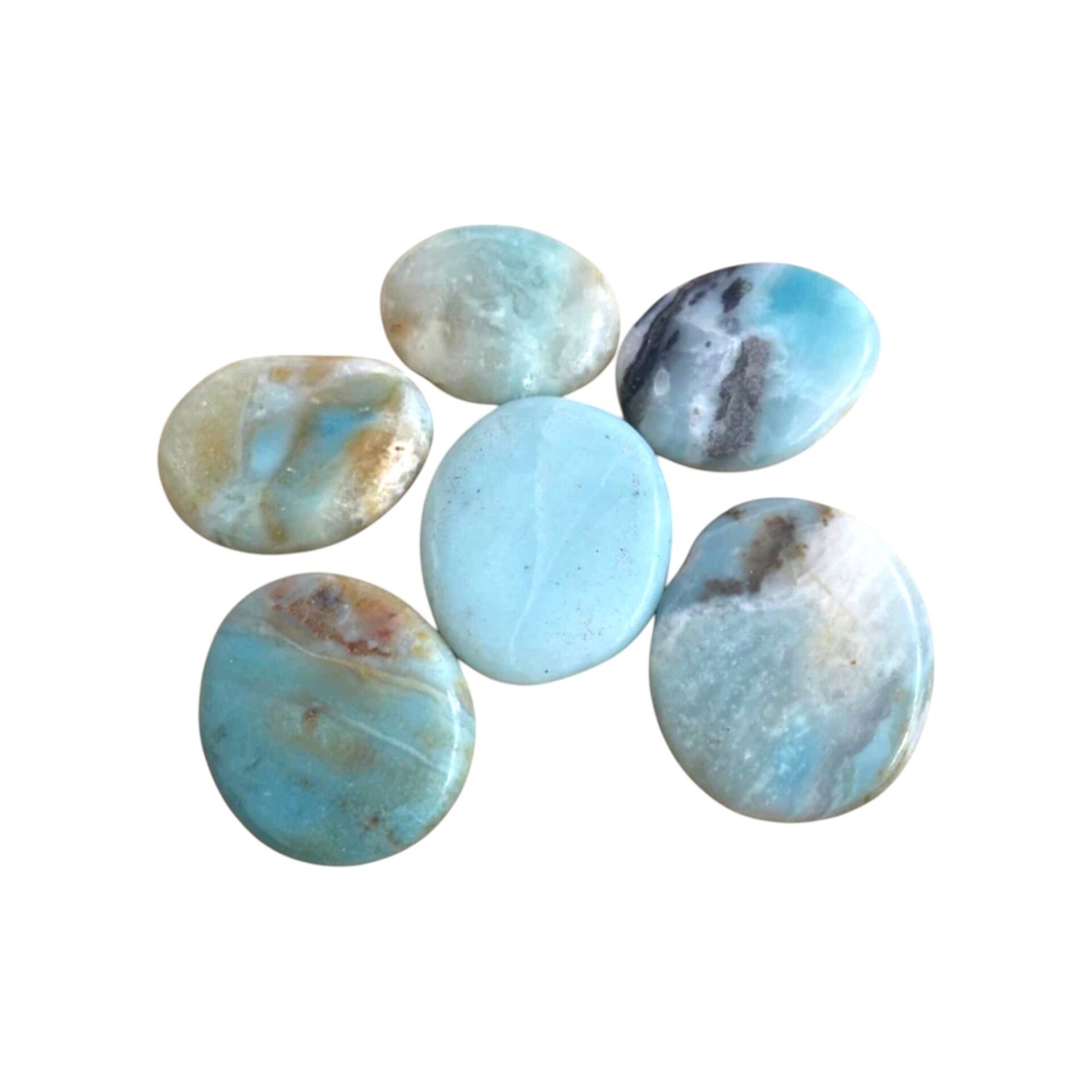 Amazonite multicolore galet
