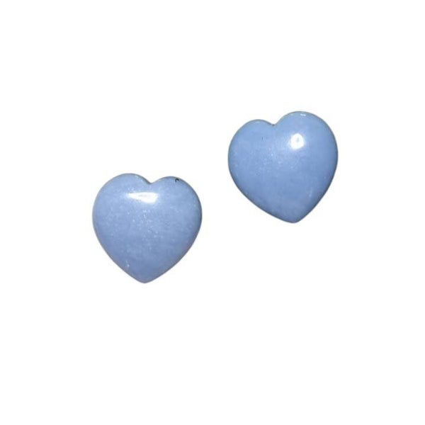 Angélite bleue coeur 3cm