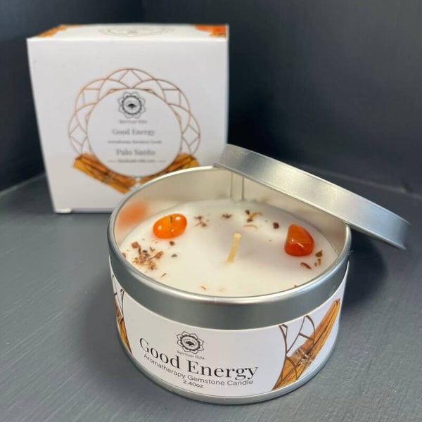 Bougie Green Tree Energie Positive - Cornaline + Palo Santo