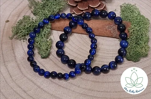 Bracelet Oeil de Tigre bleu