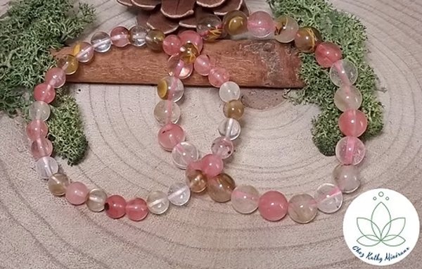 Bracelet Tourmaline melon d'eau