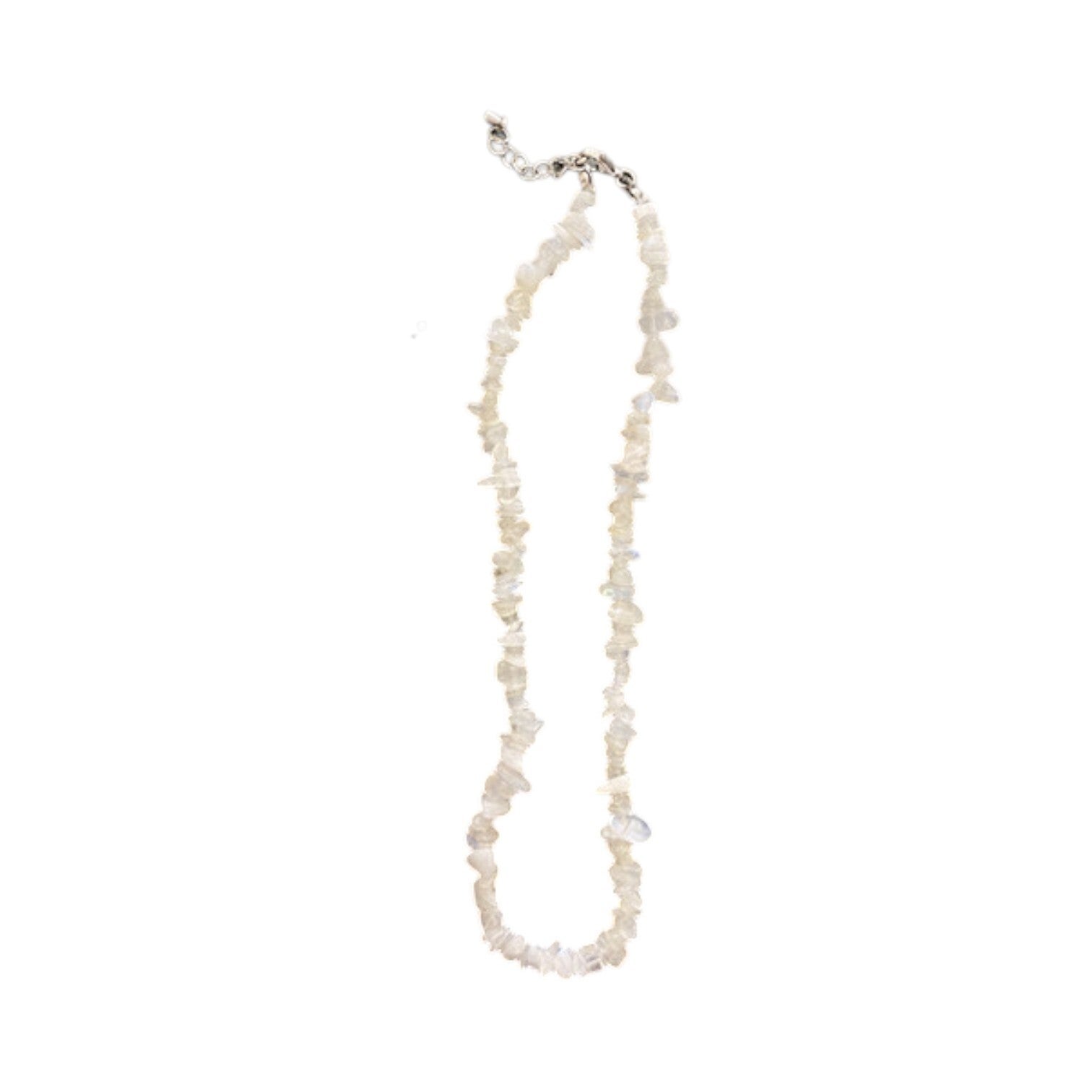 Baroque Collier Pierre de lune blanche