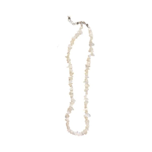 Baroque Collier Pierre de lune blanche