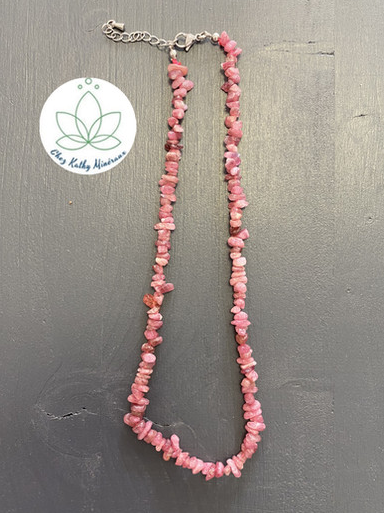 Baroque Collier Tourmaline rose - Rubellite