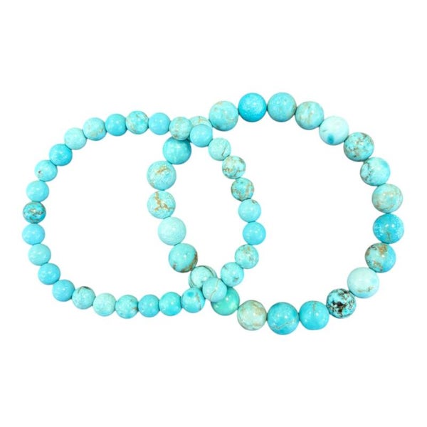 Bracelet Howlite-Magniésite bleue