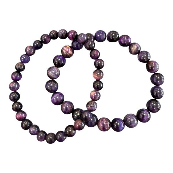Bracelet Oeil de Tigre violet