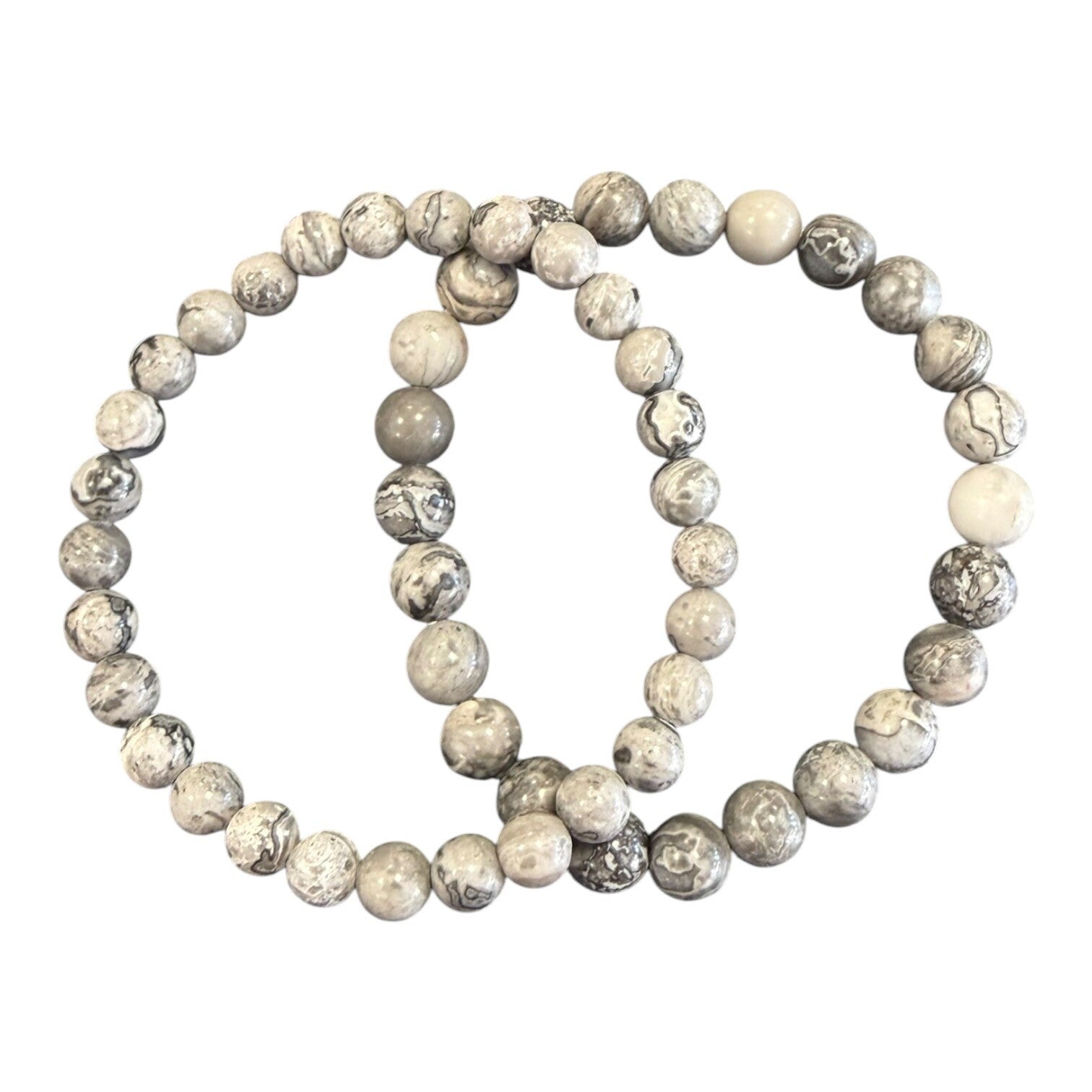 Bracelet Jaspe gris - Stone Map