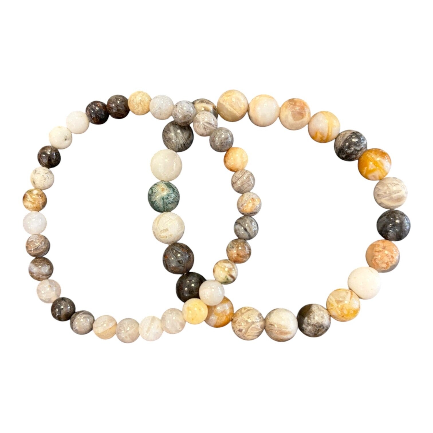 Bracelet Agate Feuille de Bambou