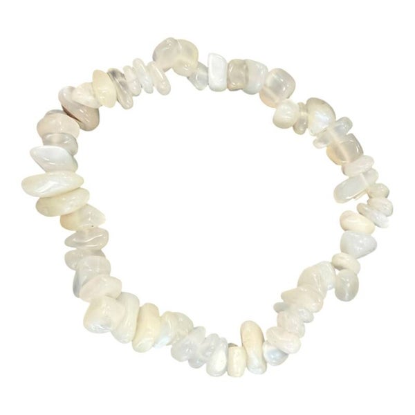 Baroque Bracelet Pierre de lune blanche