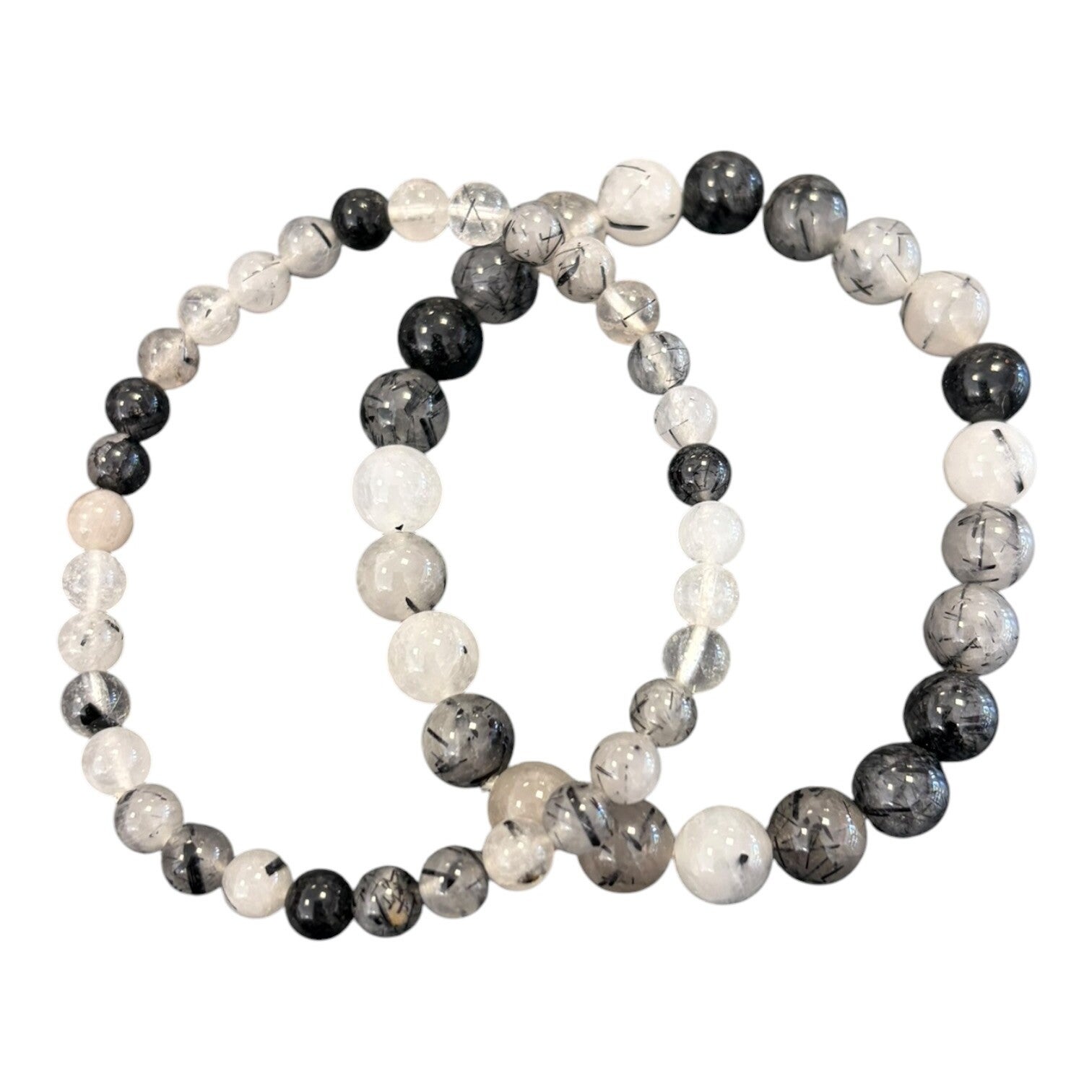 Bracelet Quartz-Tourmaline noire