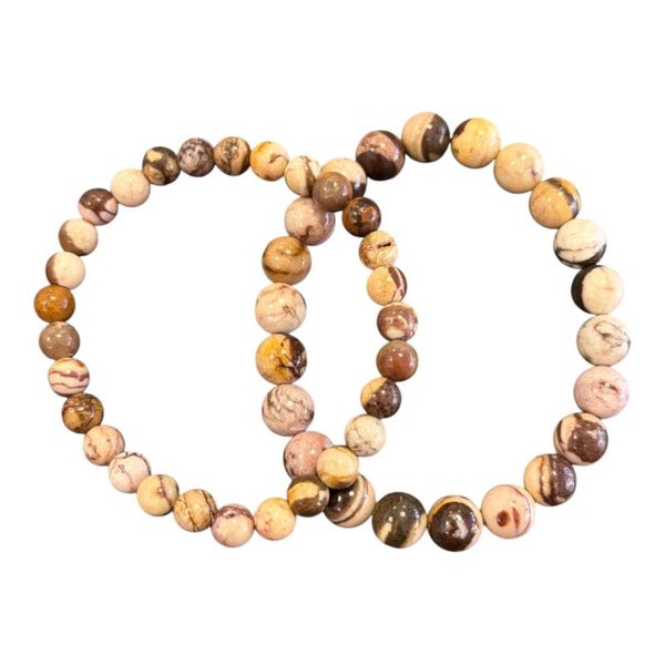 Bracelet Jaspe Brun - Cappuccino