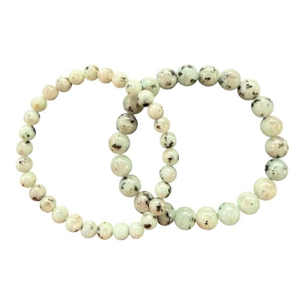 Bracelet Jaspe Sésame - Jaspe Kiwi