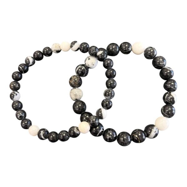 Bracelet Jaspe Marbre Zèbre
