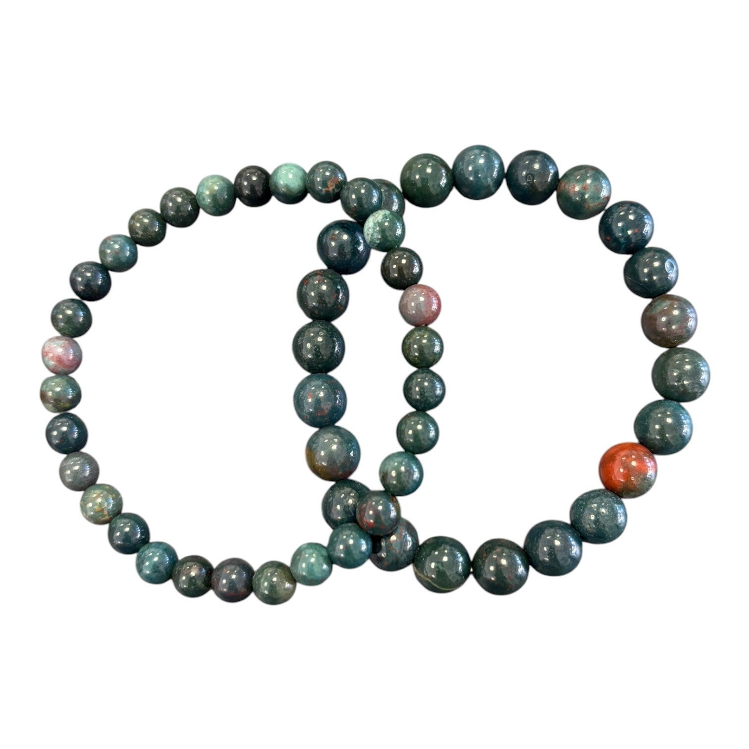 Bracelet Jaspe Sanguin - Héliotrope