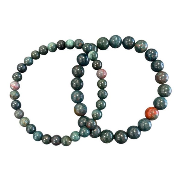 Bracelet Jaspe Sanguin - Héliotrope