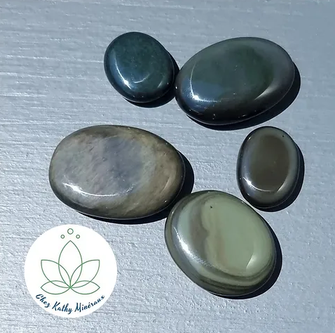 Obsidienne Oeil Céleste - Arc-en-ciel galet