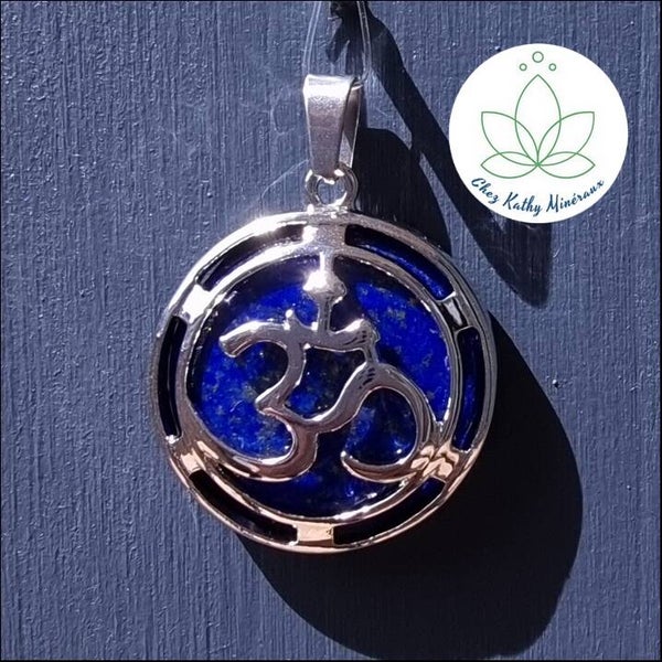 Pendentif Lapis-Lazuli OM 3 CM Ø
