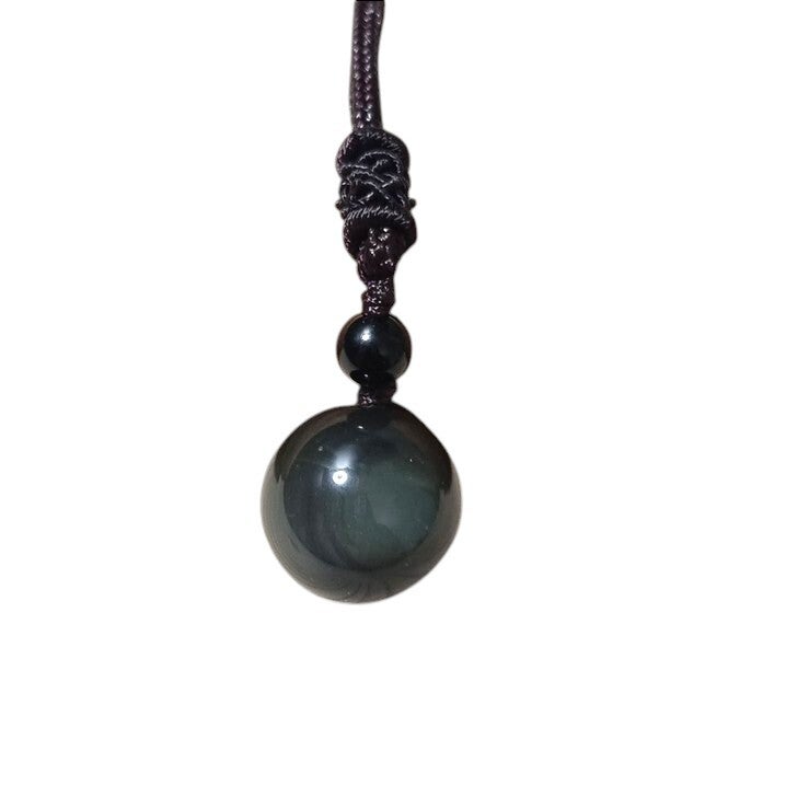 Pendentif Obsidienne Oeil Céleste 1.6 CM Ø