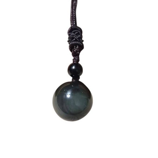 Pendentif Obsidienne Oeil Céleste 1.6 CM Ø