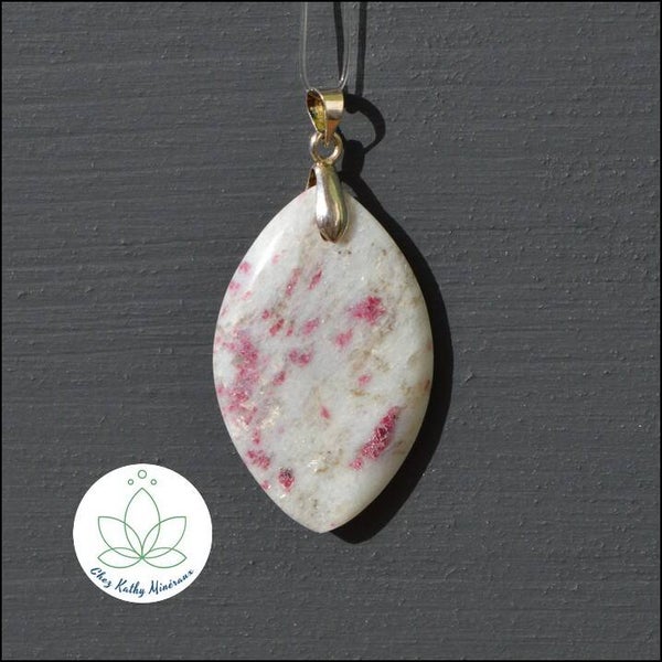 Pendentif Tourmaline rose marquise
