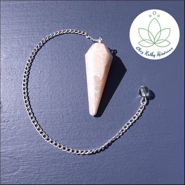 Pendule Pierre de lune conique 4cm