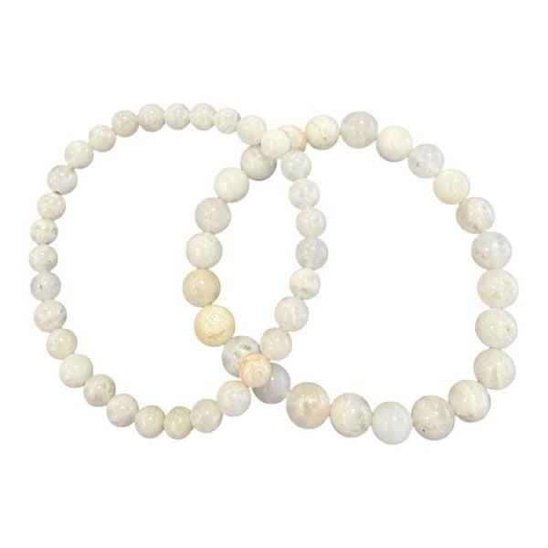 Bracelet Pierre de lune blanche