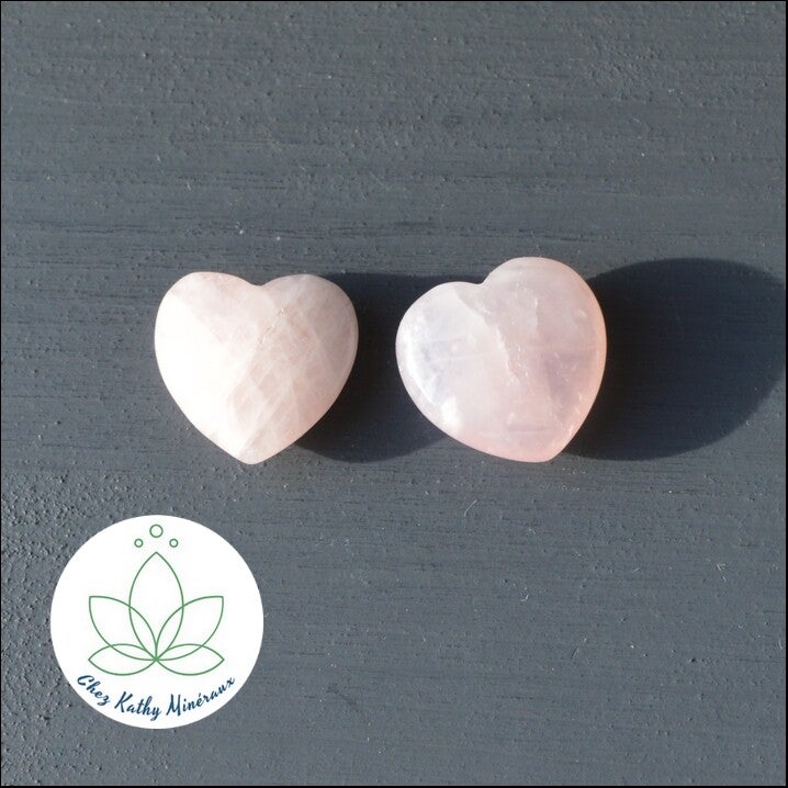 Quartz rose coeur 2cm