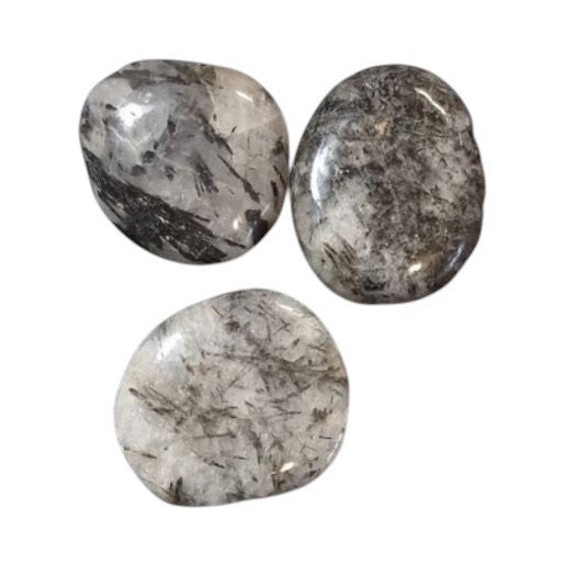 Quartz-Tourmaline noire galet