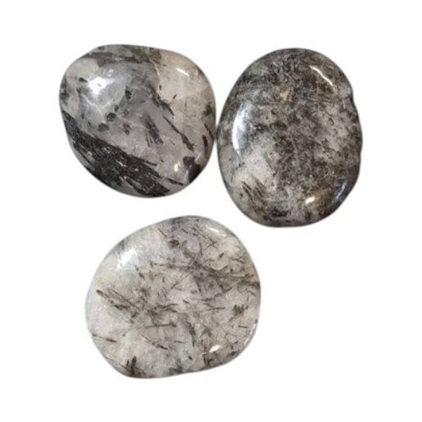 Quartz-Tourmaline noire galet
