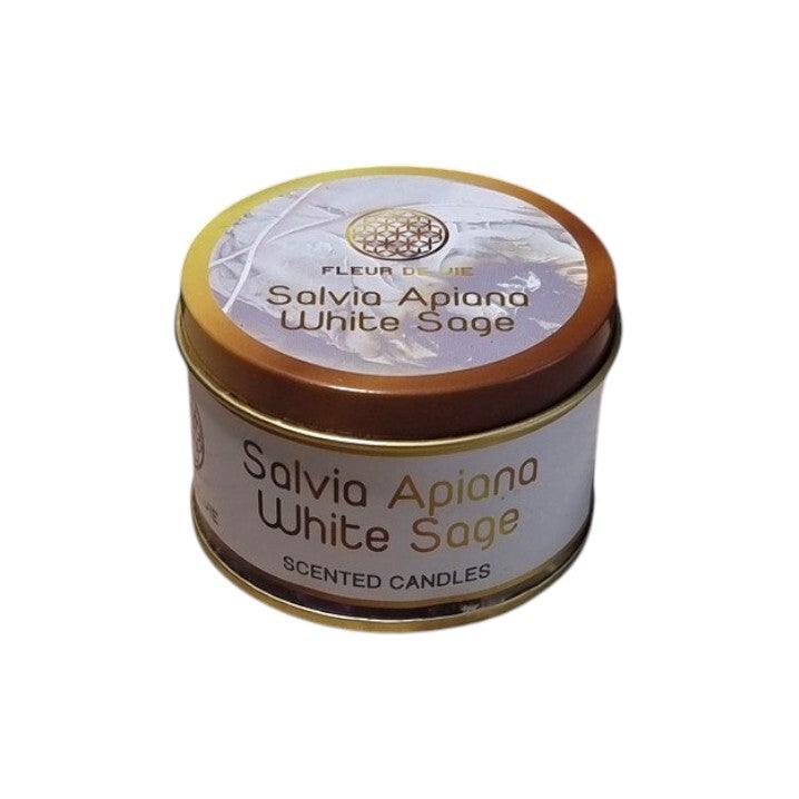 Bougie Fleur de Vie Salvia Alpina Sauge blanche