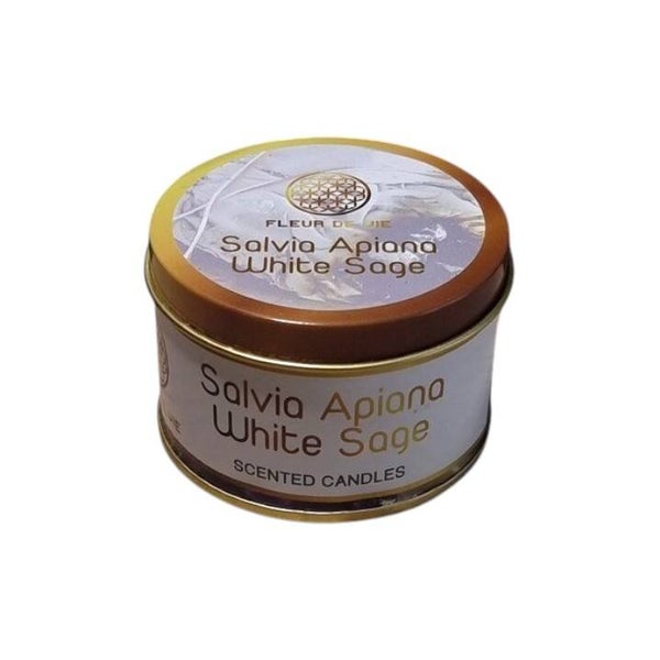 Bougie Fleur de Vie Salvia Alpina Sauge blanche