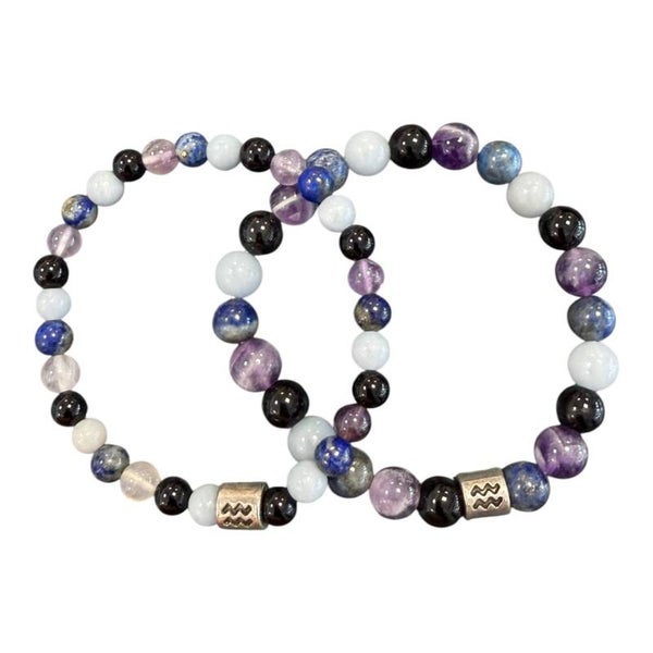 Bracelet du zodiaque Verseau Modèle 2