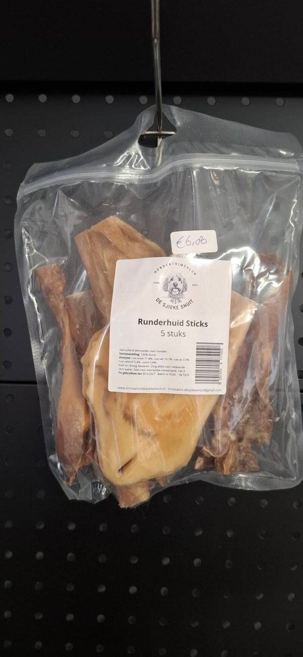 Runderhuid sticks - 5 stuks