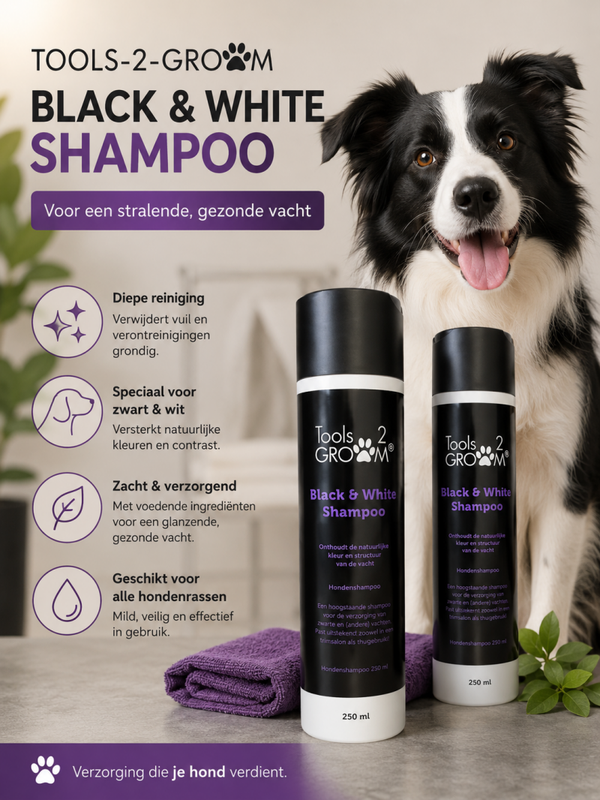 Black & White shampoo - tools to groom 250ml